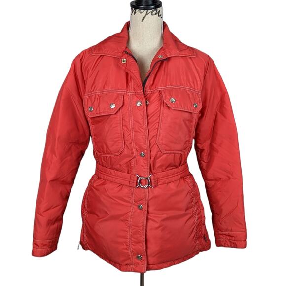 Vintage Gerry Down Winter Ski Jacket Red Small - Picture 1 of 16